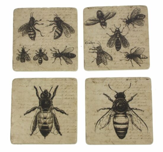 Onderzetters Bijen set van 4
