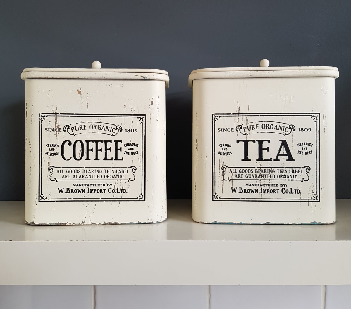 Voorraadblikken Coffee & Tea set van 2