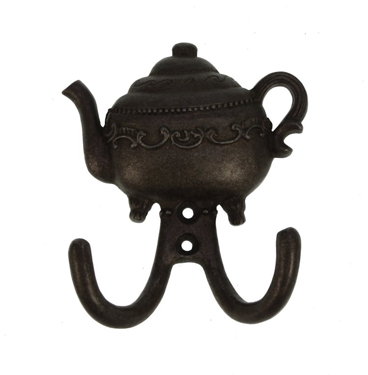 Wandhaak metaal Theepot