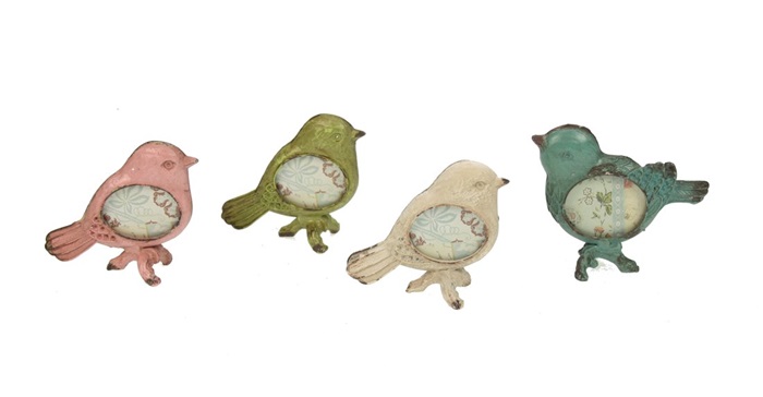 Fotolijstje vogeltje mini (Set van 4)