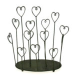 Fotokaarthouder hartjes, metaal