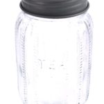 37S812 Voorraadpot glas "Tea" met metalen deksel