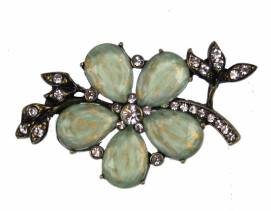 [:nl]Broche Vintage Bloem groen[:]