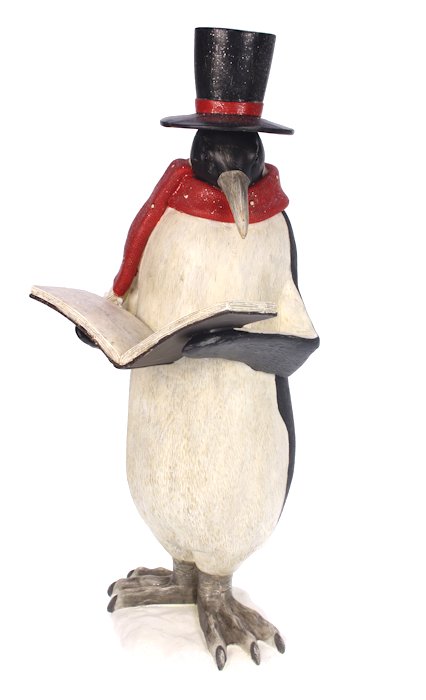 Pinguïn met boek en hoge hoed Pinguïn met boek en hoge hoed