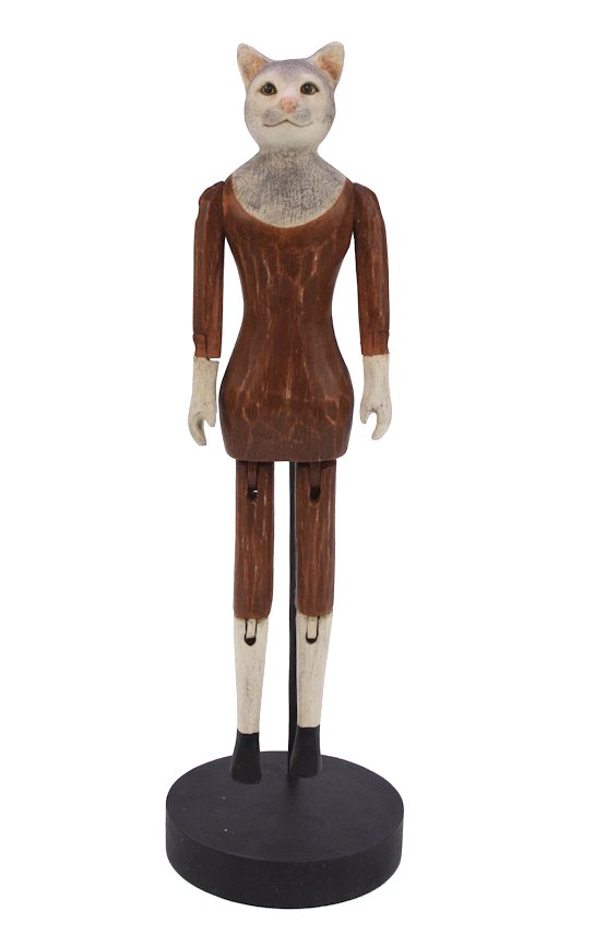 Kat figuur op steun