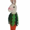 Wortel met konijn ornament