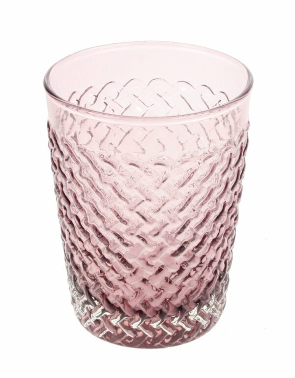 20E011 Glas vlechtwerk Amethist