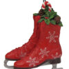 Schaatsen rood kerstornament