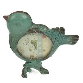 Fotolijstje vogeltje blauw