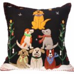 Kussen Honden Kerstboom