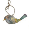 Vogeltje metaal licht blauw