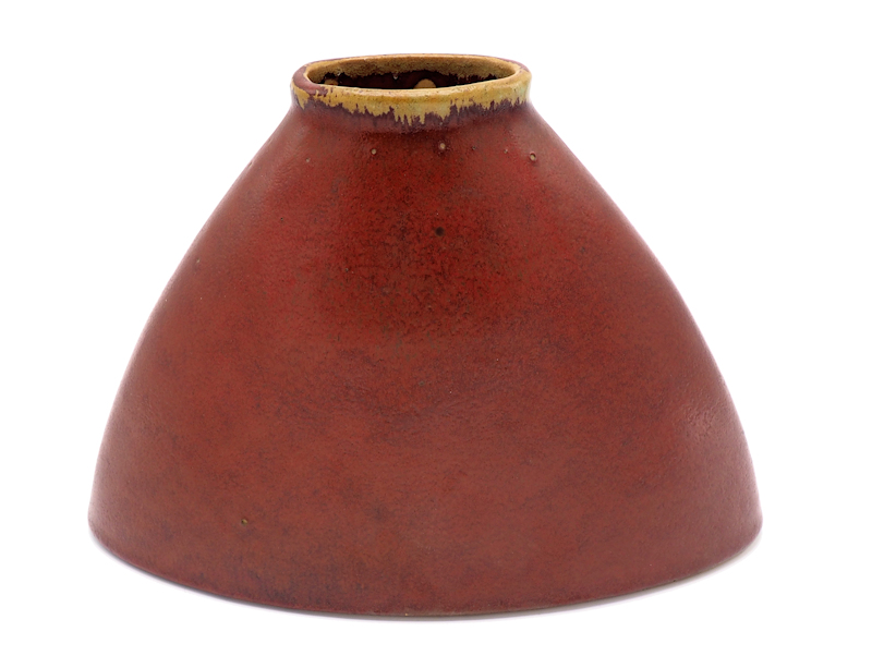 Vaas rood keramiek vintage