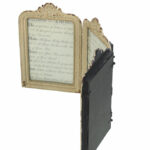 Fotolijst drieluik antiek wit