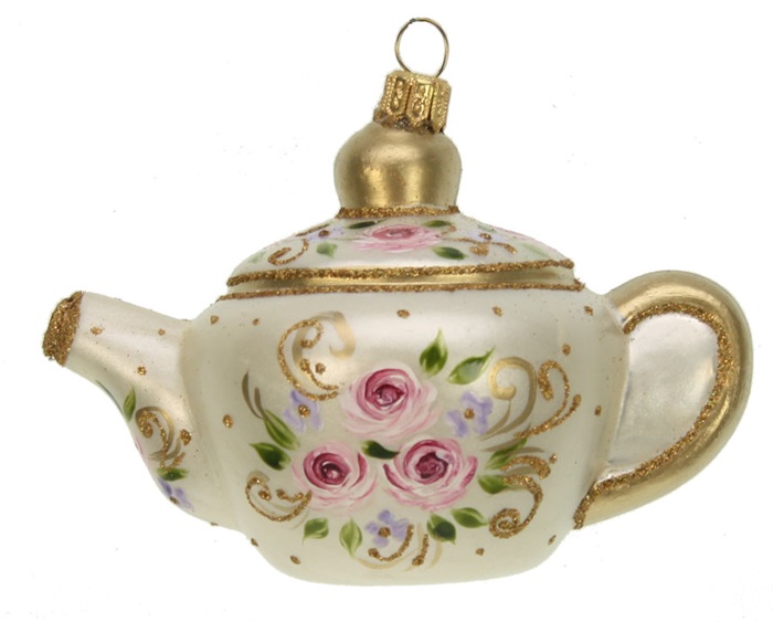 kerstbal theepot
