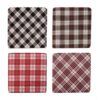 Onderzetters Tartan set 4
