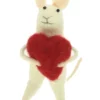 Muis vilt met hart staand