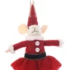 Muis vilt Miss Santa hangend