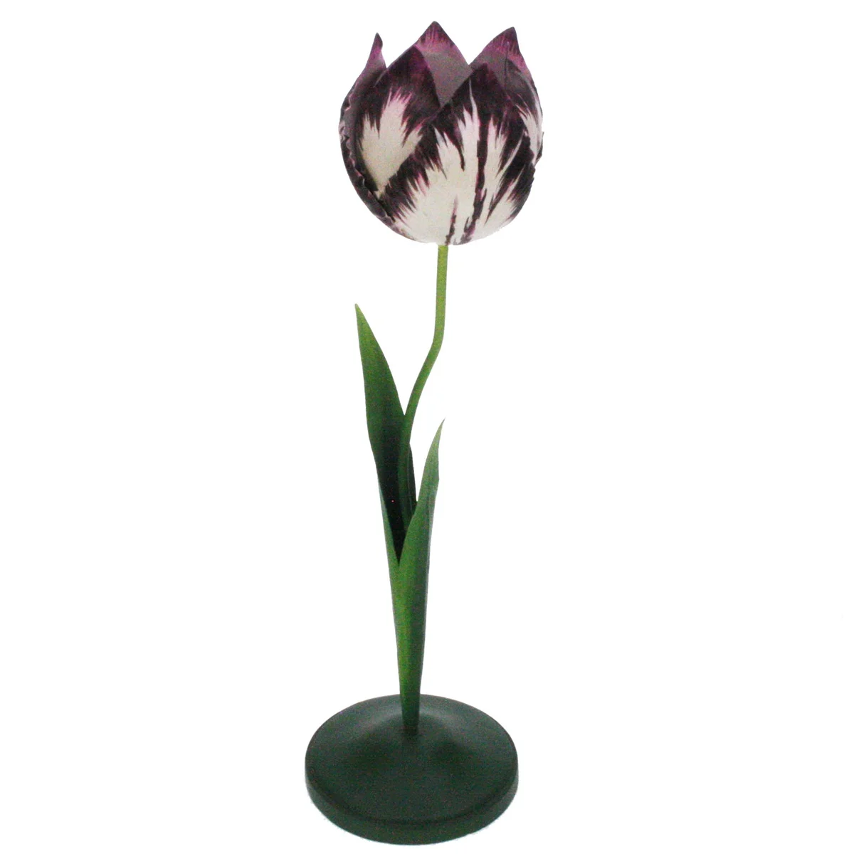 Tulp kandelaar Wit/Paars