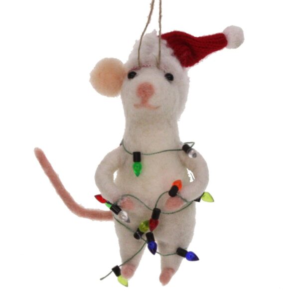 21L1361 Ornament vilt Muis kerstverlichting