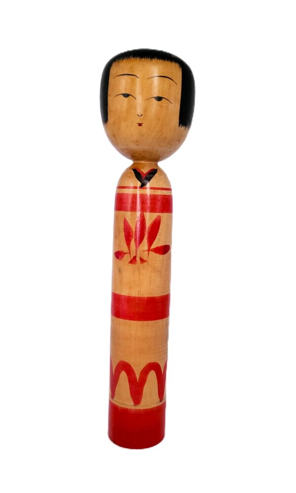 Japanse Kokeshi pop, traditioneel, Yajirou-kei stijl, hout