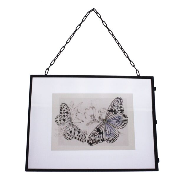 Fotolijstje met ketting metaal zwart