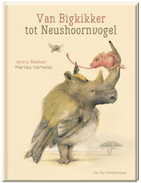 Prentenboek, illustraties, vanaf 5 jaar, van Bigkikker tot Neushoornvogel, de Vierwindstreken