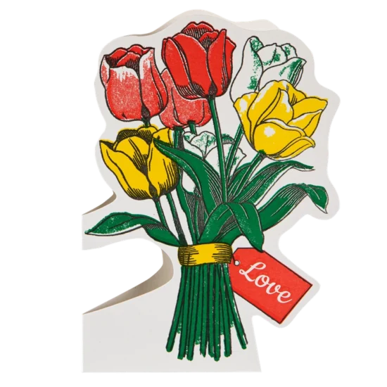 Dubbele kaart Tulpen