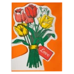 Dubbele kaart Tulpen