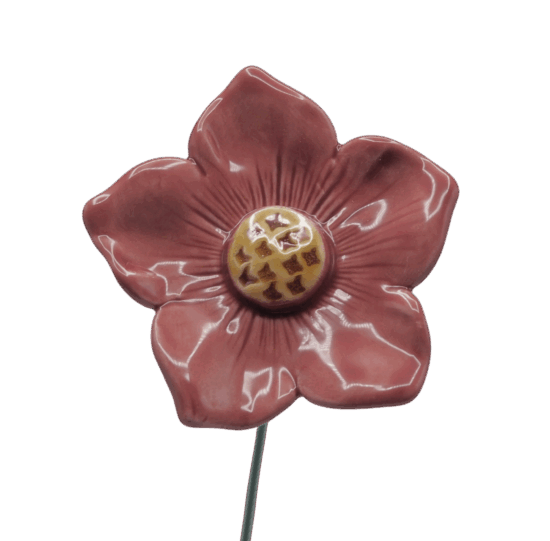 Keramieken Petunia mauve op prikker