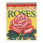 Lucifers in doosje rode rozen