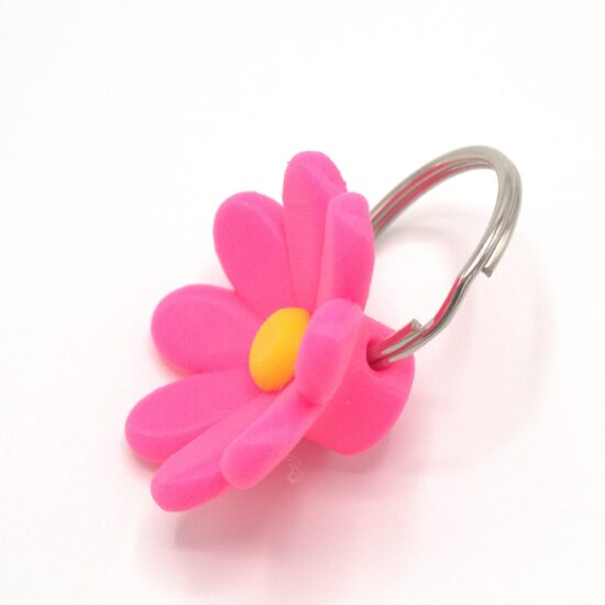 Sleutelhanger Madeliefje pink