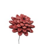 B127.1 Keramische bloem Dahlia groot mauve