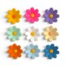 Magneet Madeliefje assorti van 9 verschillende kleuren