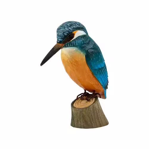IJsvogel handgesneden in lindehout